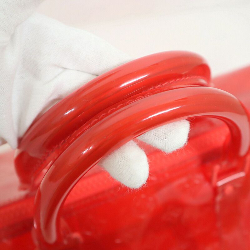 Louis Vuitton Keepall Bandouliere 50 Monogram Red Clear Limited Handbag