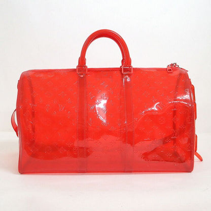 Louis Vuitton Keepall Bandouliere 50 Monogram Red Clear Limited Handbag