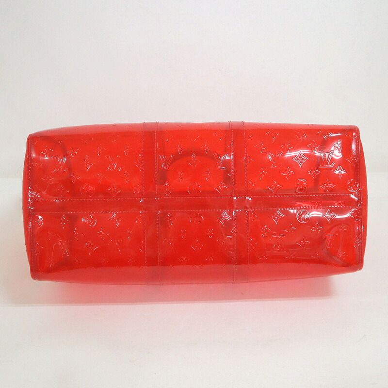 Louis Vuitton Keepall Bandouliere 50 Monogram Red Clear Limited Handbag