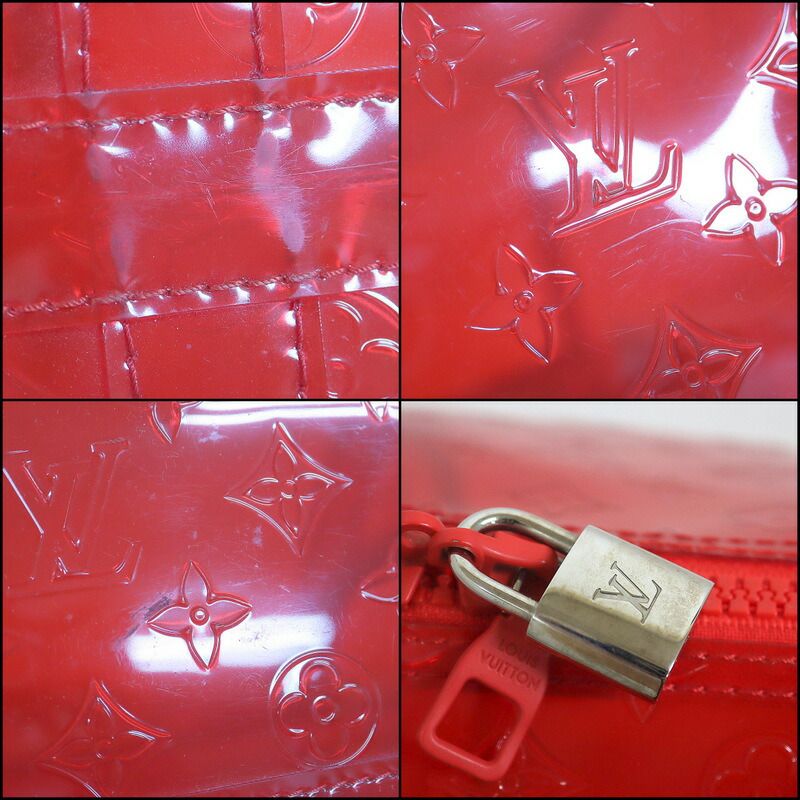 Louis Vuitton Keepall Bandouliere 50 Monogram Red Clear Limited Handbag