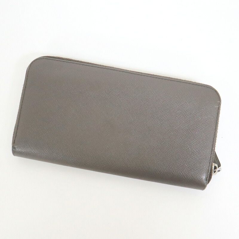 Prada Wallet Sapphia No Gray Silver
