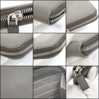 Prada Wallet Sapphia No Gray Silver