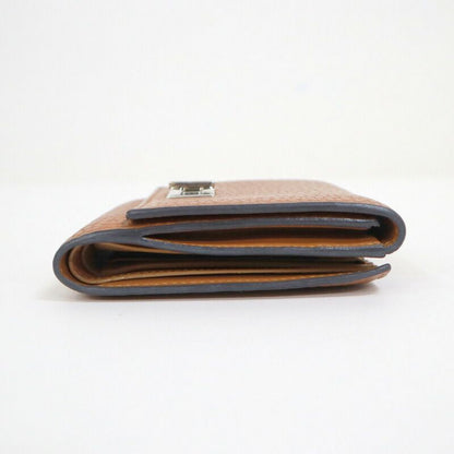 Fendi Peekaboo Wallet Beige Leather