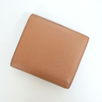 Fendi Peekaboo Wallet Beige Leather