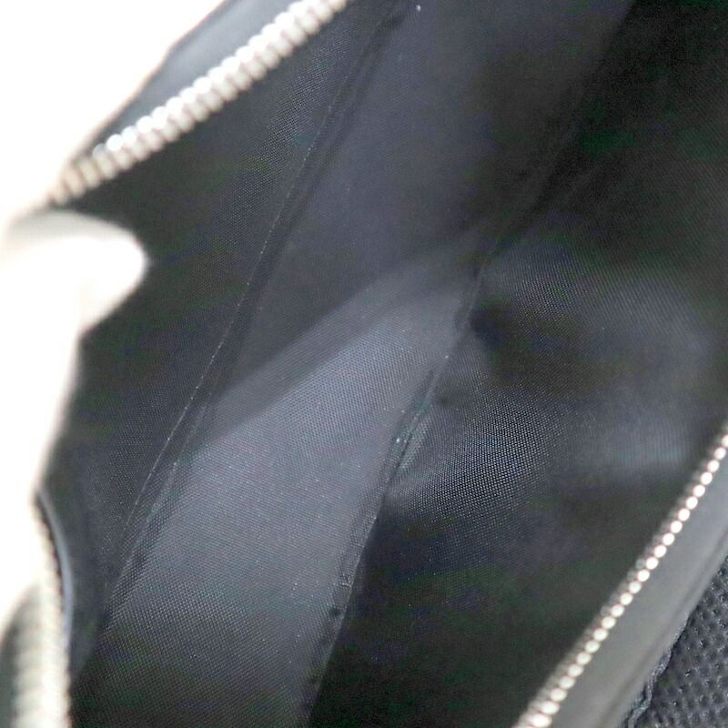Celine Avabag Shoulder Bag Canvas Black Silver