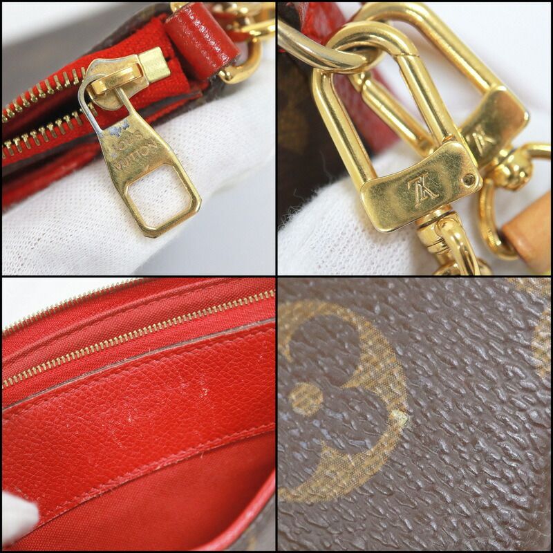 Louis Vuitton Pallas Clutch Shoulder Bag Monogram