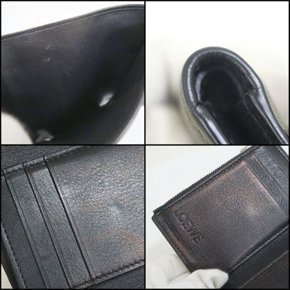 Loewe Small Vertical Wallet Balloon Khaki Leather