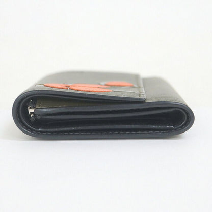 Loewe Small Vertical Wallet Balloon Khaki Leather