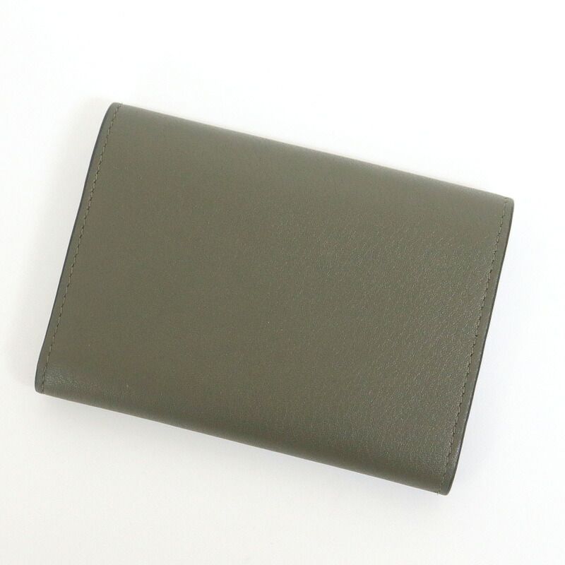 Loewe Small Vertical Wallet Balloon Khaki Leather