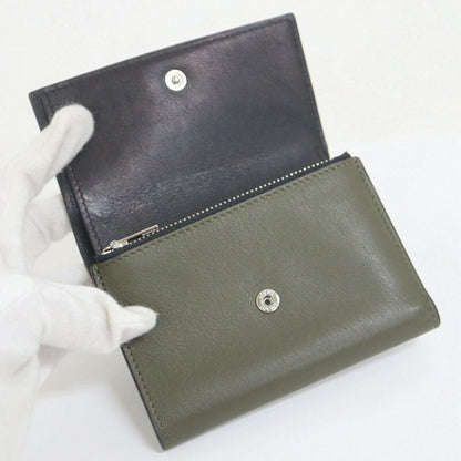 Loewe Small Vertical Wallet Balloon Khaki Leather