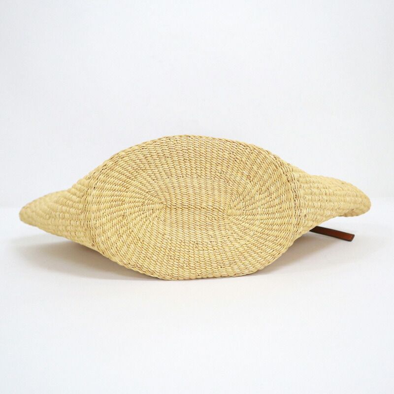 Loewe Shell Basket Bag Small Elephant Grass Leather Natural Pecan : Natural X Pecan