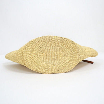 Loewe Shell Basket Bag Small Elephant Grass Leather Natural Pecan : Natural X Pecan