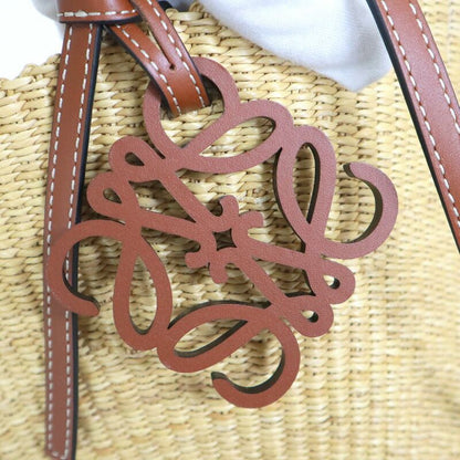 Loewe Shell Basket Bag Small Elephant Grass Leather Natural Pecan : Natural X Pecan