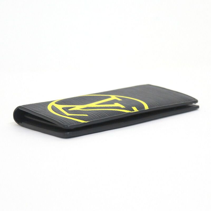 Louis Vuitton Portefeuille Brother Monogram Circle Epi Noir Black Jaune : Jaune