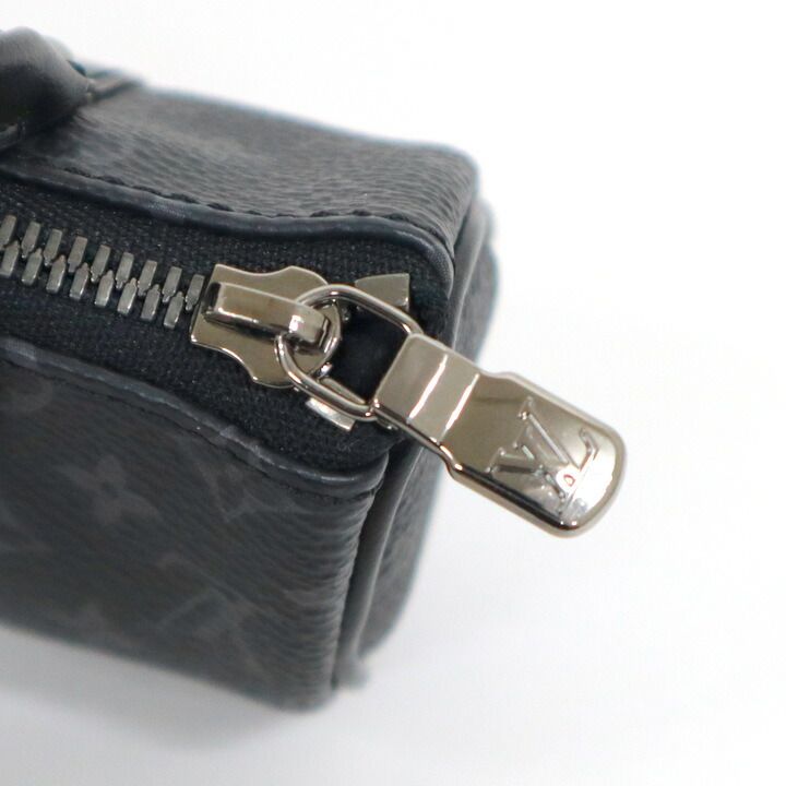 Louis Vuitton Porte Cles Mini Keepall Charm Monogram Eclipse Black Handbag