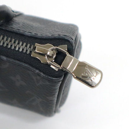 Louis Vuitton Porte Cles Mini Keepall Charm Monogram Eclipse Black Handbag
