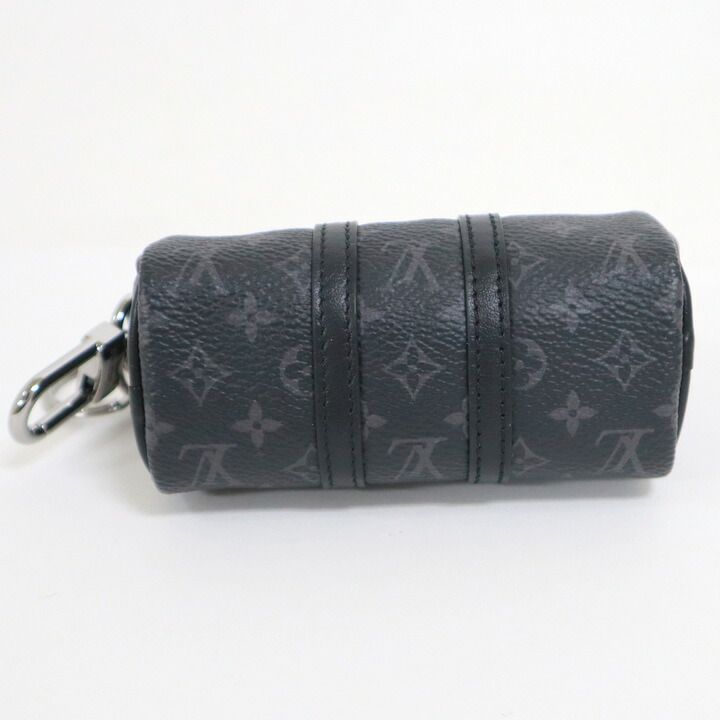 Louis Vuitton Porte Cles Mini Keepall Charm Monogram Eclipse Black Handbag