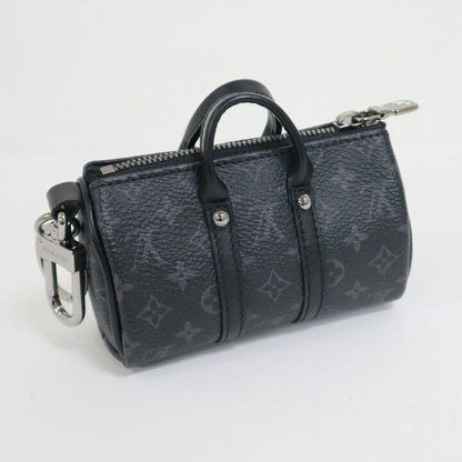 Louis Vuitton Porte Cles Mini Keepall Charm Monogram Eclipse Black Handbag