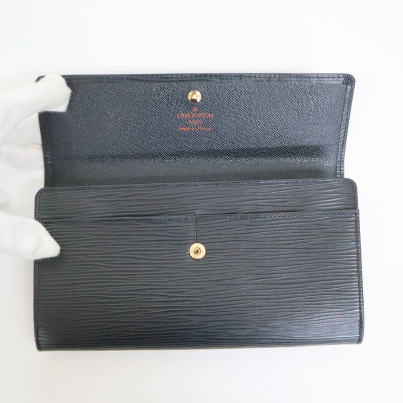 Louis Vuitton Pochette Porte Monnaie Cles Wallet Epi Noir Black :noir