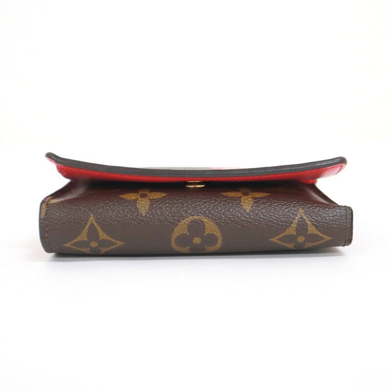 Louis Vuitton Portefeuille Victorine Vivianne Monogram Pink Trifold Brown