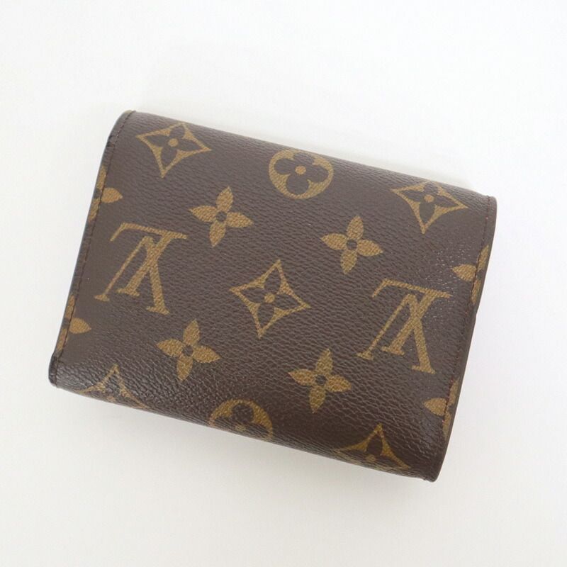 Louis Vuitton Portefeuille Victorine Vivianne Monogram Pink Trifold Brown