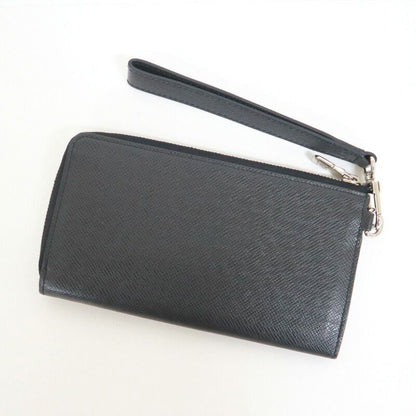 Louis Vuitton Zippy Dragonne L-shaped Zipper Wallet Taiga Noir Black :