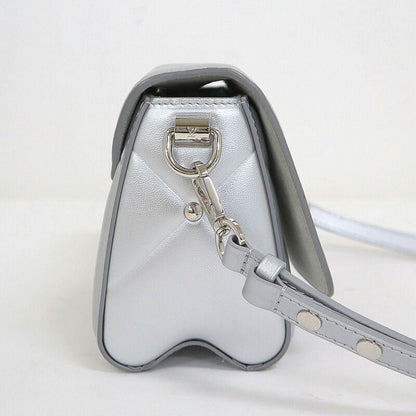 Louis Vuitton Twist PM Shoulder Bag LV Pillow Leather Silver Tag :silver
