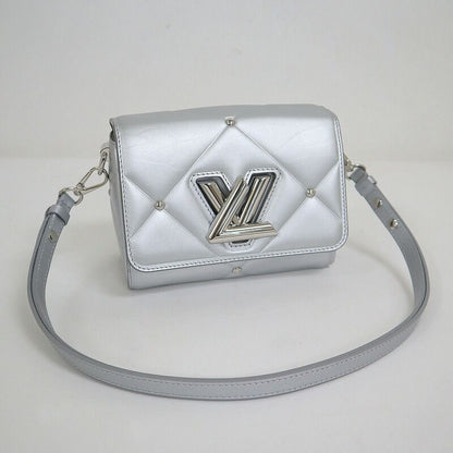 Louis Vuitton Twist PM Shoulder Bag LV Pillow Leather Silver Tag :silver