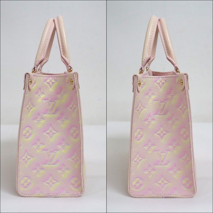 Louis Vuitton on the Go PM Monogram Empreinte Light Pink :light