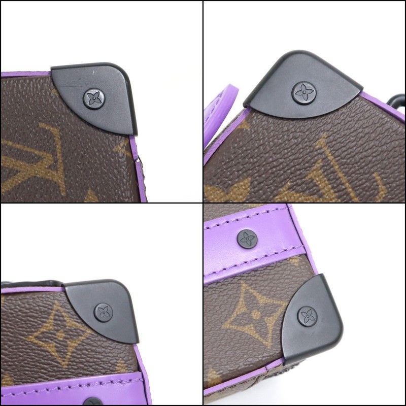 Louis Vuitton Handle Soft Trunk Monogram Macassar Brown Purple