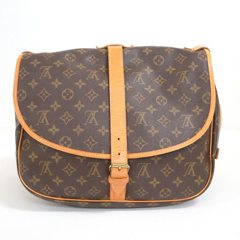 Louis Vuitton Saumur 35 Shoulder Bag Monogram Brown