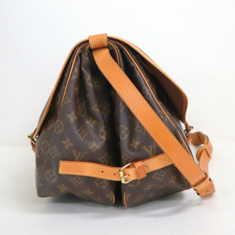 Louis Vuitton Saumur 35 Shoulder Bag Monogram Brown