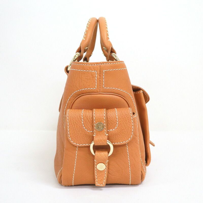 Celine Boogie Back Brown Leather