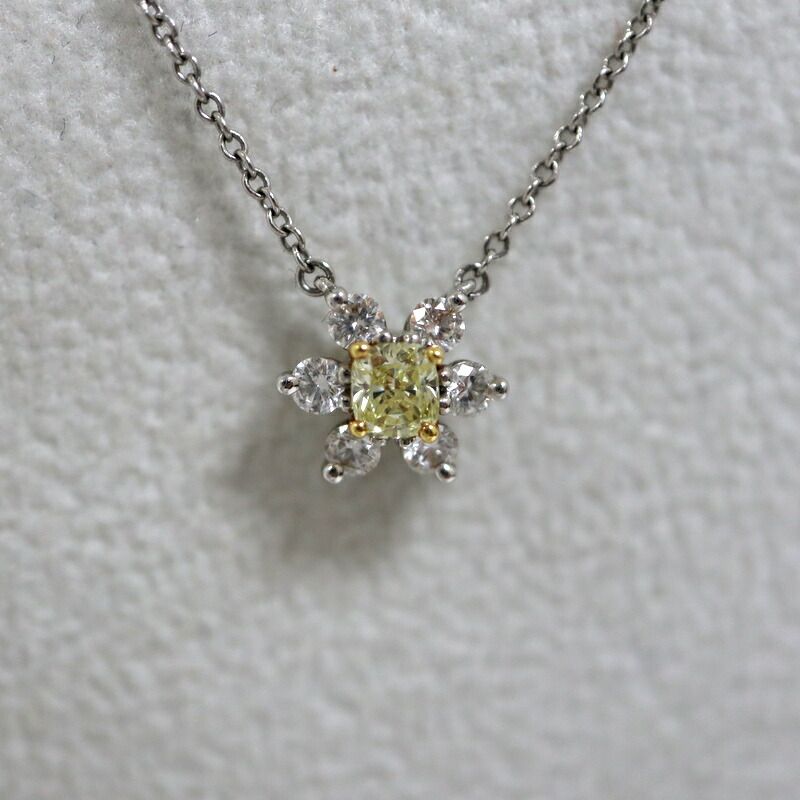Tiffany & Co. Buttercup Necklace Yellow Diamond :platinum