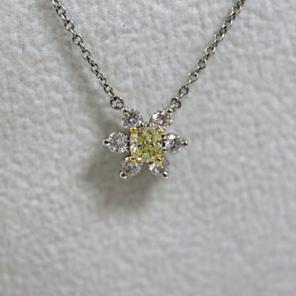 Tiffany & Co. Buttercup Necklace Yellow Diamond :platinum