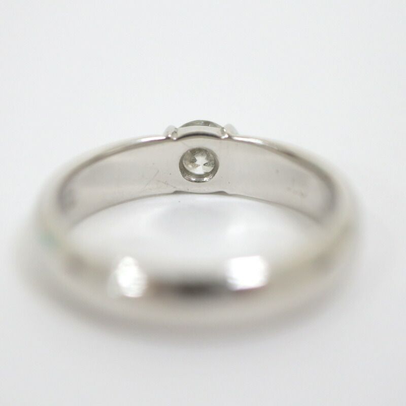 Tiffany & Co. Dots Solitaire Diamond Ring Platinum :platinum