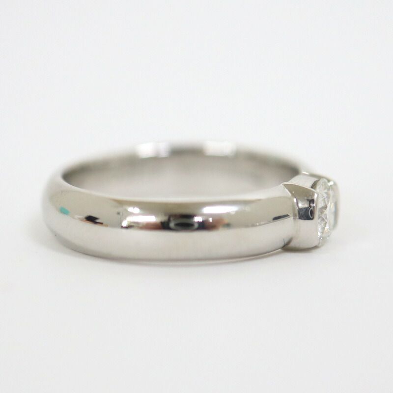 Tiffany & Co. Dots Solitaire Diamond Ring Platinum :platinum
