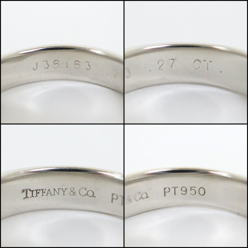 Tiffany & Co. Dots Solitaire Diamond Ring Platinum :platinum