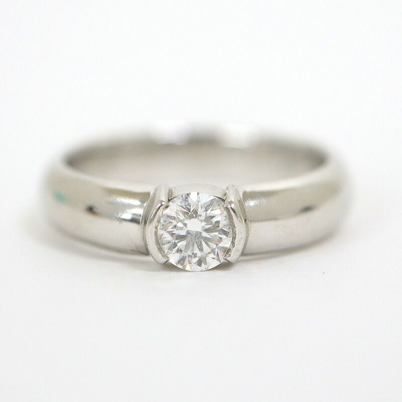 Tiffany & Co. Dots Solitaire Diamond Ring Platinum :platinum