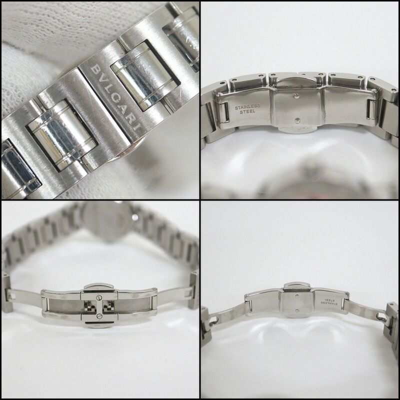 Bvlgari 23 SS Quartz Pink Dial Bracelet