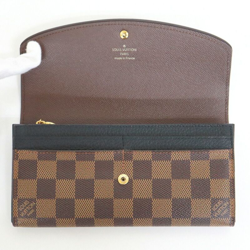 Louis Vuitton Portefeuille Normandy Brown Black Damier Coin Purse