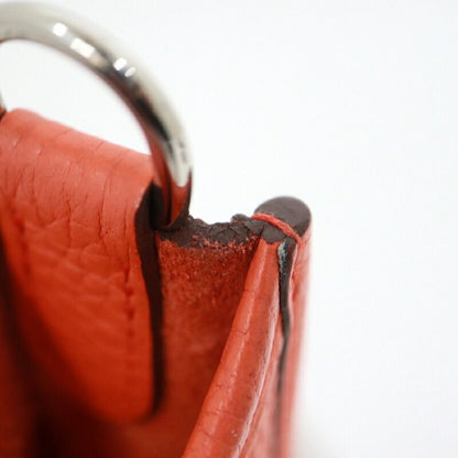 Hermes Evelynemazon Taurillon Clemence Orange Poppy Silver :orange Poppy