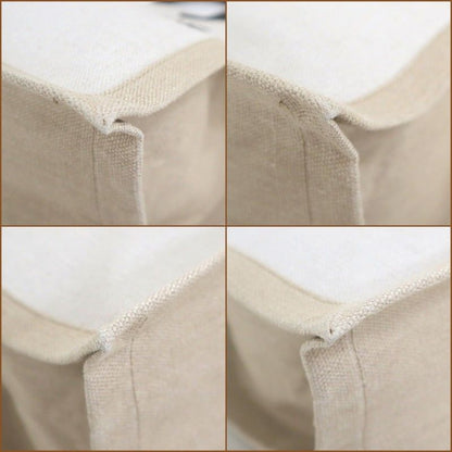 Saint Laurent Rivego Chute Bag Canvas Leather Beige Off White Off-white X Black