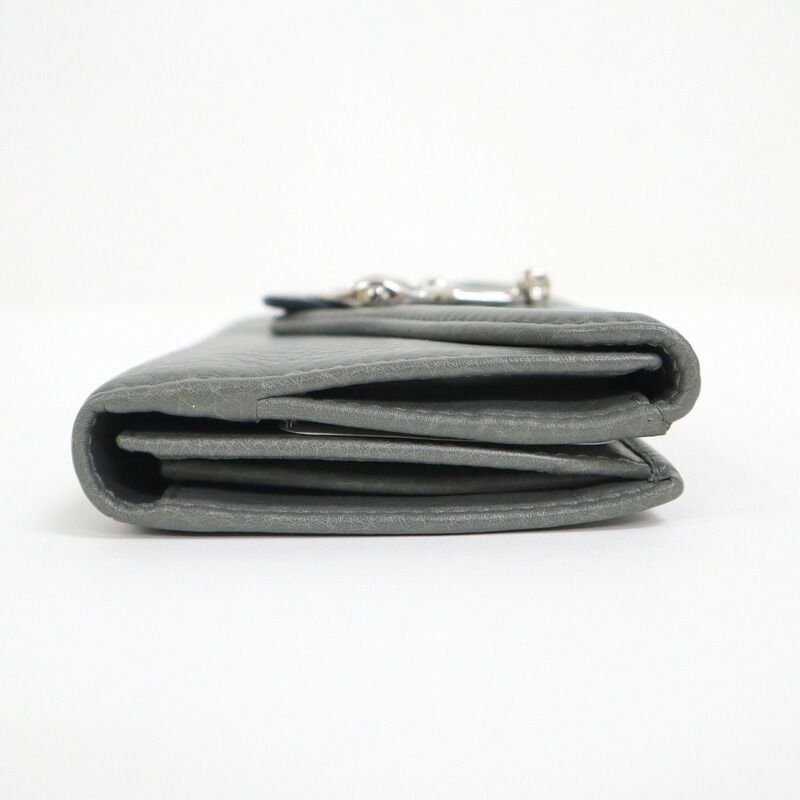 Gucci Horsebit Hook Wallet Leather Moss Gray Silver :moss