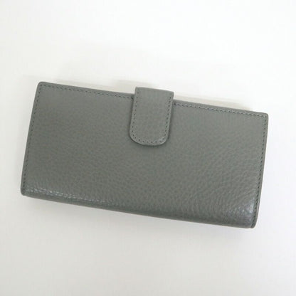 Gucci Horsebit Hook Wallet Leather Moss Gray Silver :moss