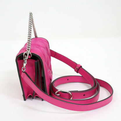 Gucci Mini Shoulder Bag Leather Pink Silver