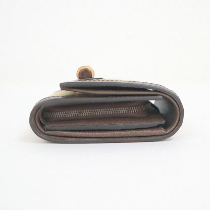 Gucci Diana Compact Wallet GG Canvas Beige Brown