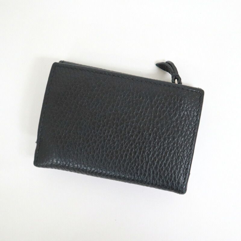 Gucci Trifold Wallet Black Leather