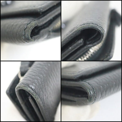 Gucci Trifold Wallet Black Leather