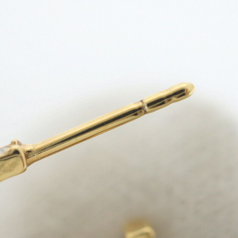 Dior Clair D Lune Swing Earrings Rhinestone Gold Clear